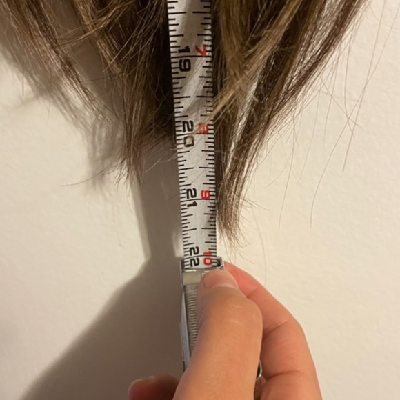 Human Hair Lace Front Part Wig Wig - Brown Brunette w/ Blonde Highlights - Picture 13 of 14